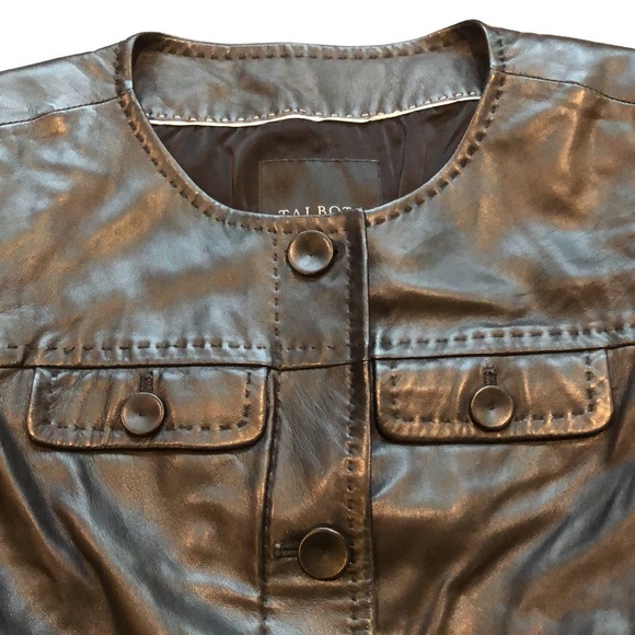 Talbots leather jacket - Picture 5 of 8